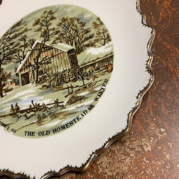 Vintage Currier & Ives for Dan Breckner & Co. Decorative Plate - Picture 4 of 13